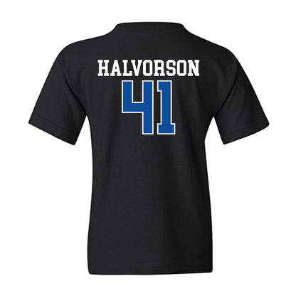 Drake - NCAA Football : Spencer Halvorson - Youth T-Shirt-1