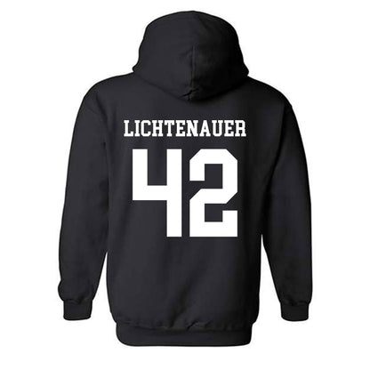 Ohio - NCAA Baseball : Evan Lichtenauer - Generic Shersey Hooded Sweatshirt-1