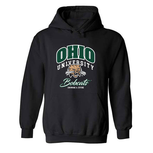 Ohio - NCAA Women's Swimming & Diving : Reese Benton - Generic Shersey Hooded Sweatshirt-0