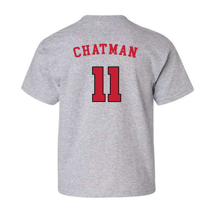 Utah - NCAA Men's Basketball : Taison Chatman - Generic Sports Youth T-Shirt-1