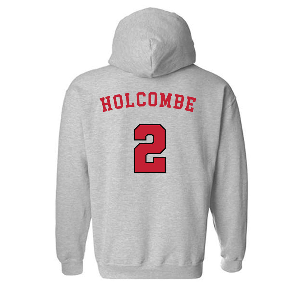 Utah - NCAA Men's Basketball : Jackson Holcombe - Generic Sports Hooded Sweatshirt-1