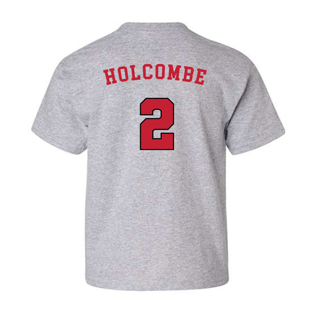 Utah - NCAA Men's Basketball : Jackson Holcombe - Generic Sports Youth T-Shirt-1