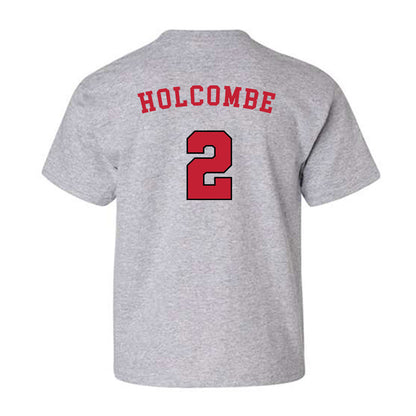 Utah - NCAA Men's Basketball : Jackson Holcombe - Generic Sports Youth T-Shirt-1