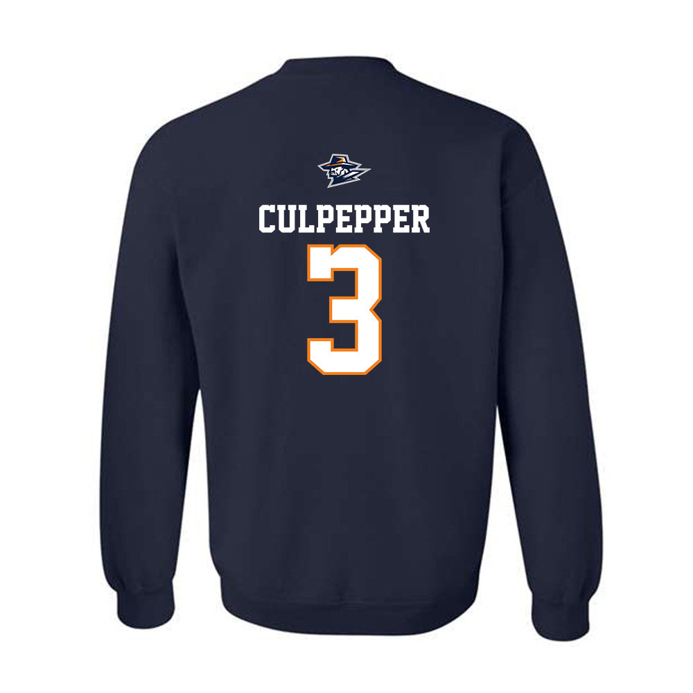 UTEP - Men's Basketball Legends : Randy Culpepper - Sports Shersey Crewneck Sweatshirt-1