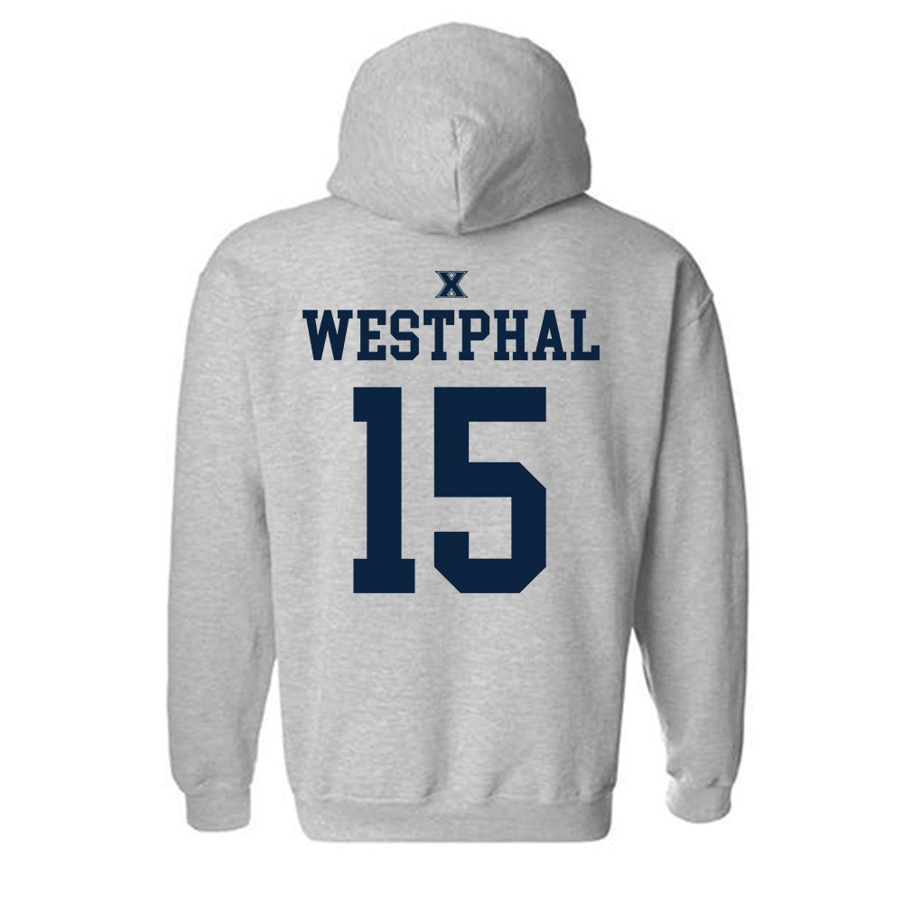 Xavier - NCAA Men's Basketball : Kason Westphal - Sports Shersey Hooded Sweatshirt-1