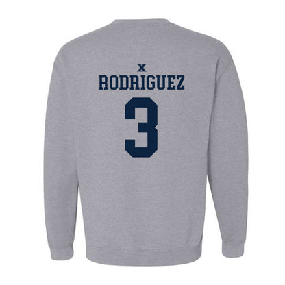 Xavier - NCAA Women's Basketball : Maria Rodriguez - Sports Shersey Crewneck Sweatshirt-1