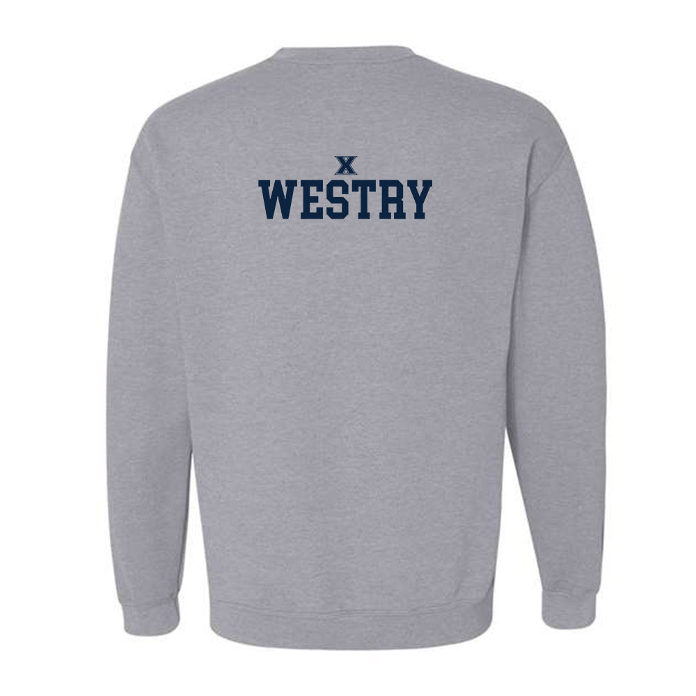 Xavier - NCAA Men's Basketball : Chance Westry - Sports Shersey Crewneck Sweatshirt-1