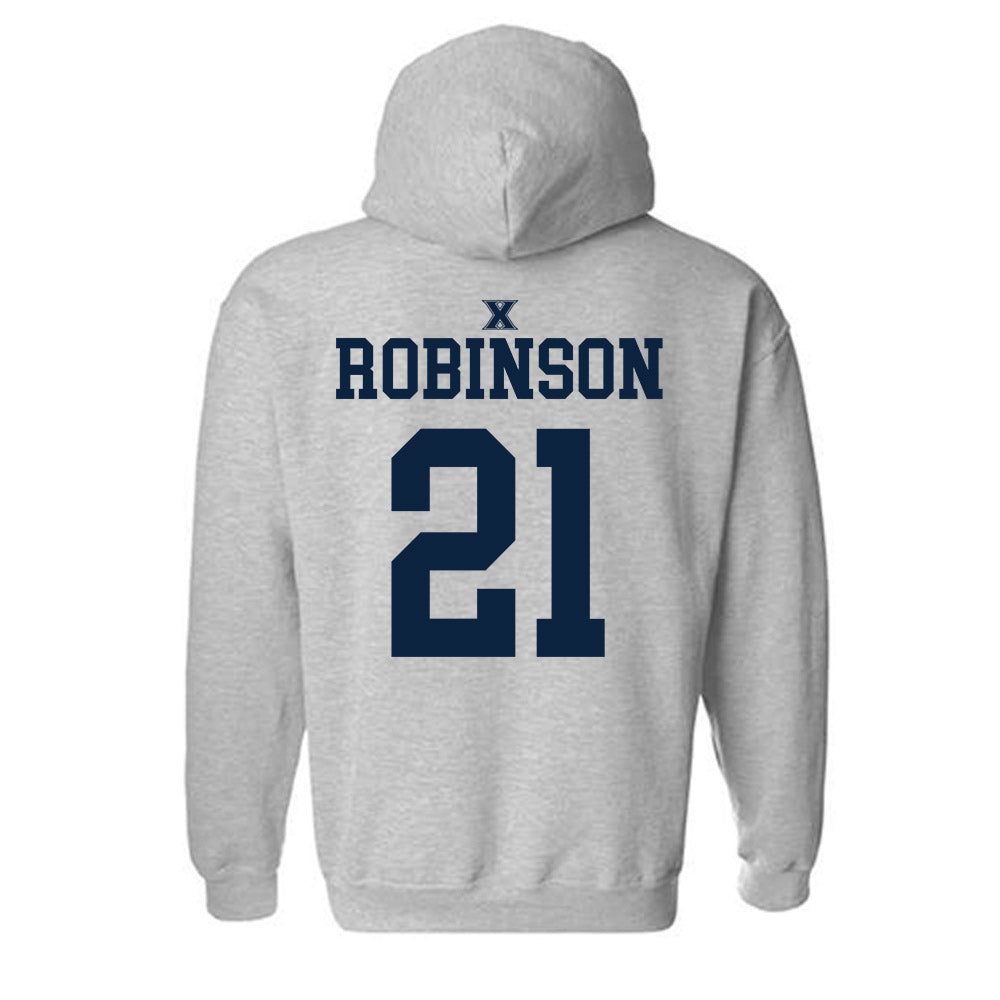 Xavier - NCAA Men's Basketball : Anthony Robinson - Sports Shersey Hooded Sweatshirt-1