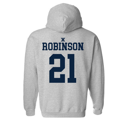 Xavier - NCAA Men's Basketball : Anthony Robinson - Sports Shersey Hooded Sweatshirt-1
