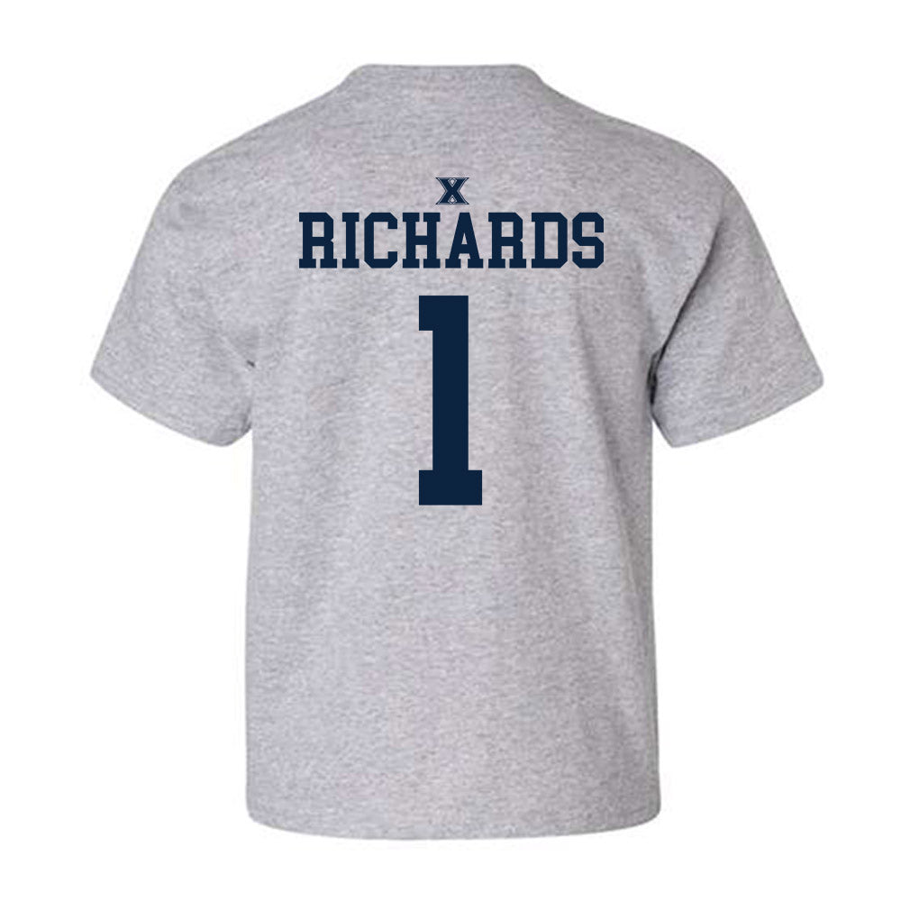 Xavier - NCAA Women's Basketball : Payton Richards - Sports Shersey Youth T-Shirt-1