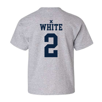 Xavier - NCAA Women's Basketball : Savannah White - Sports Shersey Youth T-Shirt-1