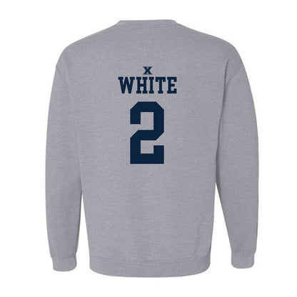 Xavier - NCAA Women's Basketball : Savannah White - Sports Shersey Crewneck Sweatshirt-1