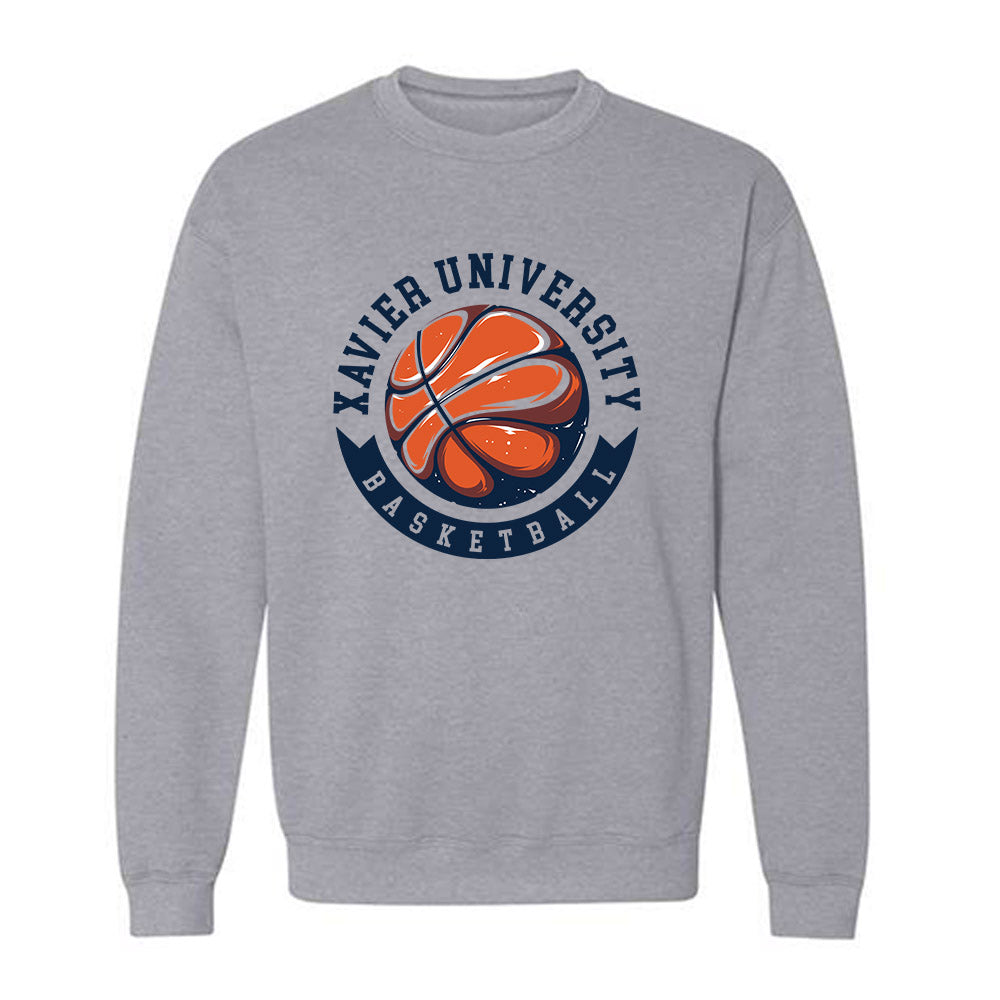 Xavier - NCAA Women's Basketball : Maria Rodriguez - Sports Shersey Crewneck Sweatshirt-0