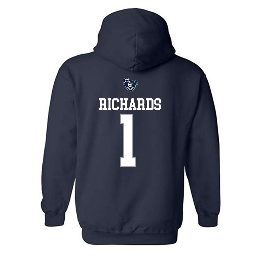 Xavier - NCAA Women's Basketball : Payton Richards - Sports Shersey Hooded Sweatshirt-1
