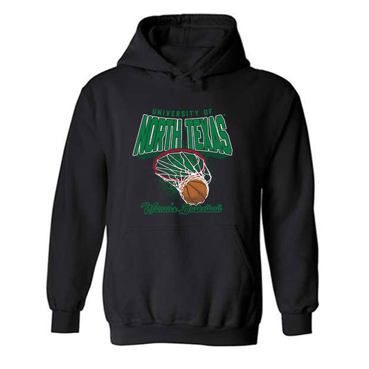 North Texas - NCAA Women's Basketball : Kalysta Martin - Generic Shersey Hooded Sweatshirt-0