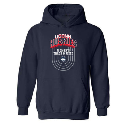 UConn - NCAA Women's Track & Field : Jalynn Smith - Sports Shersey Hooded Sweatshirt-0