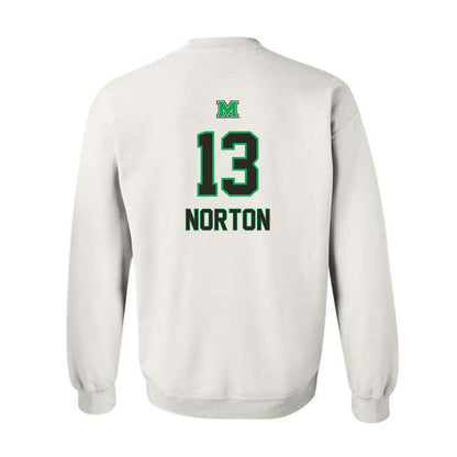 Marshall - NCAA Football : Adrian Norton - Generic Shersey Crewneck Sweatshirt-1