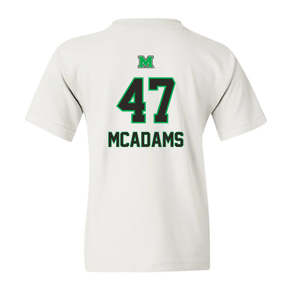Marshall - NCAA Football : EahJay McAdams - Generic Shersey Youth T-Shirt-1