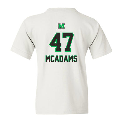 Marshall - NCAA Football : EahJay McAdams - Generic Shersey Youth T-Shirt-1