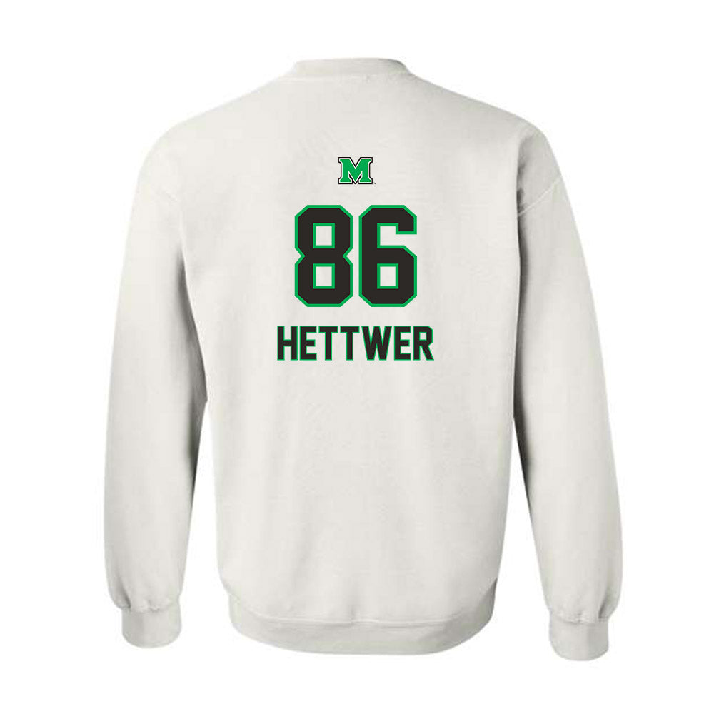 Marshall - NCAA Football : Brandon Hettwer - Generic Shersey Crewneck Sweatshirt-1