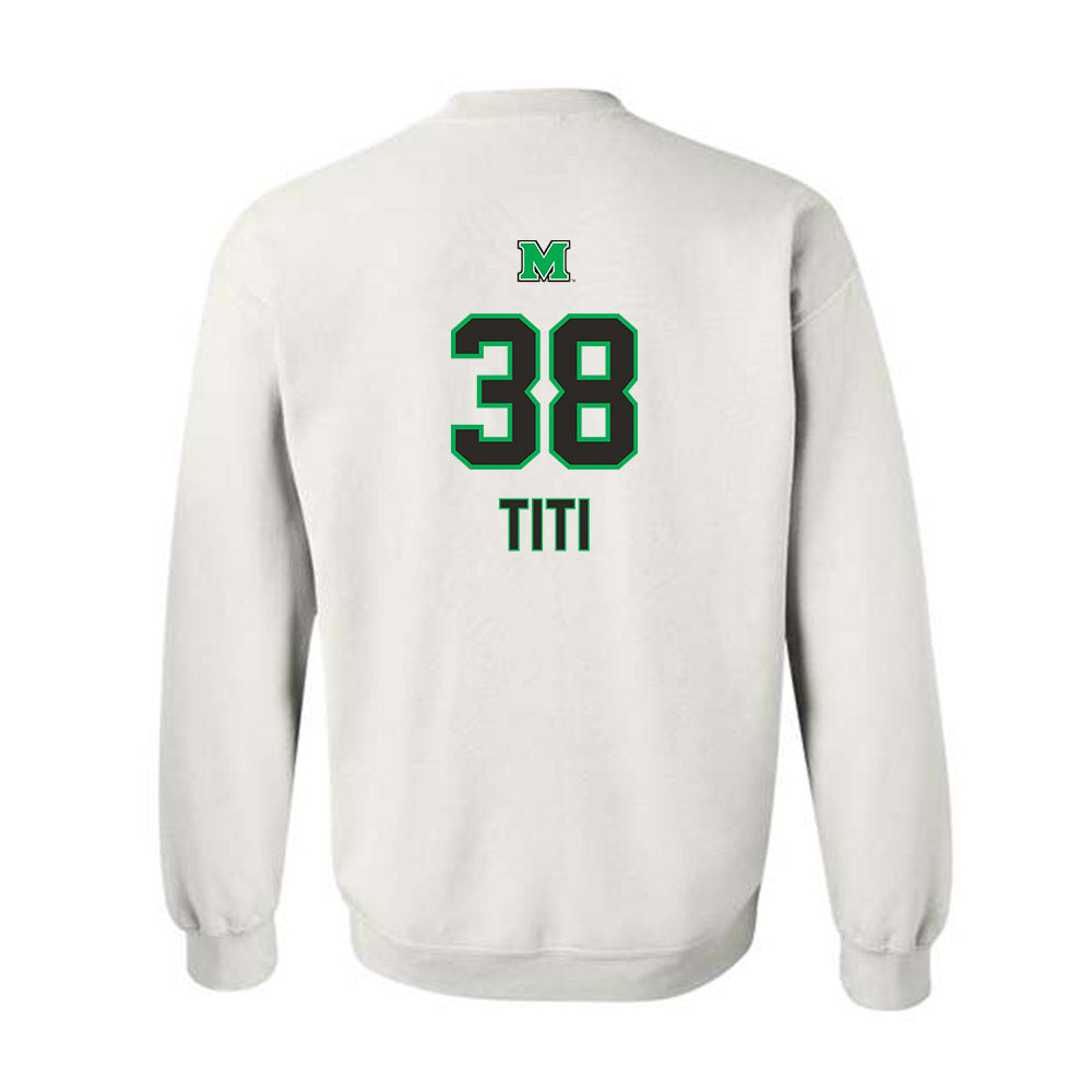 Marshall - NCAA Softball : Tia Titi - Generic Shersey Crewneck Sweatshirt-1