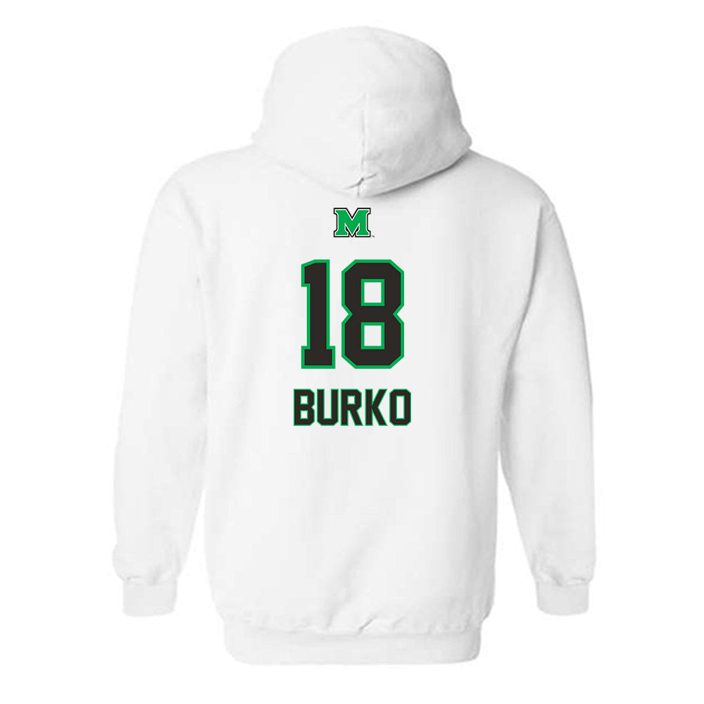 Marshall - NCAA Softball : Sydni Burko - Generic Shersey Hooded Sweatshirt-1