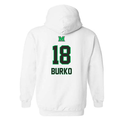 Marshall - NCAA Softball : Sydni Burko - Generic Shersey Hooded Sweatshirt-1