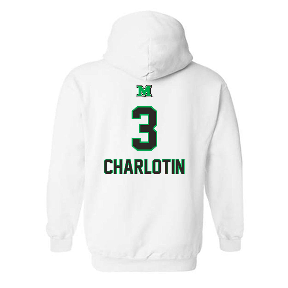 Marshall - NCAA Men's Basketball : Alex Charlotin - Generic Shersey Hooded Sweatshirt-1