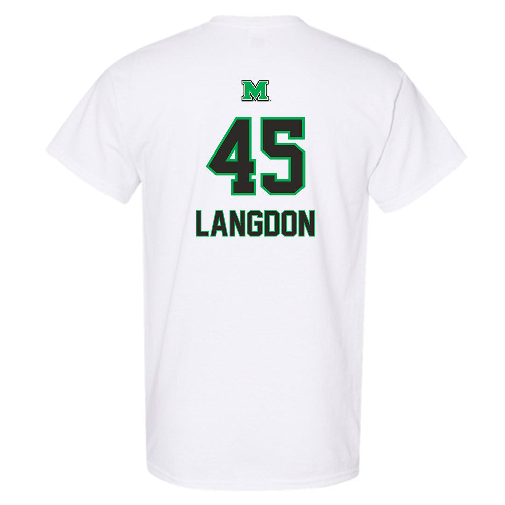 Marshall - NCAA Men's Basketball : Colt Langdon - Generic Shersey T-Shirt-1