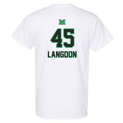 Marshall - NCAA Men's Basketball : Colt Langdon - Generic Shersey T-Shirt-1