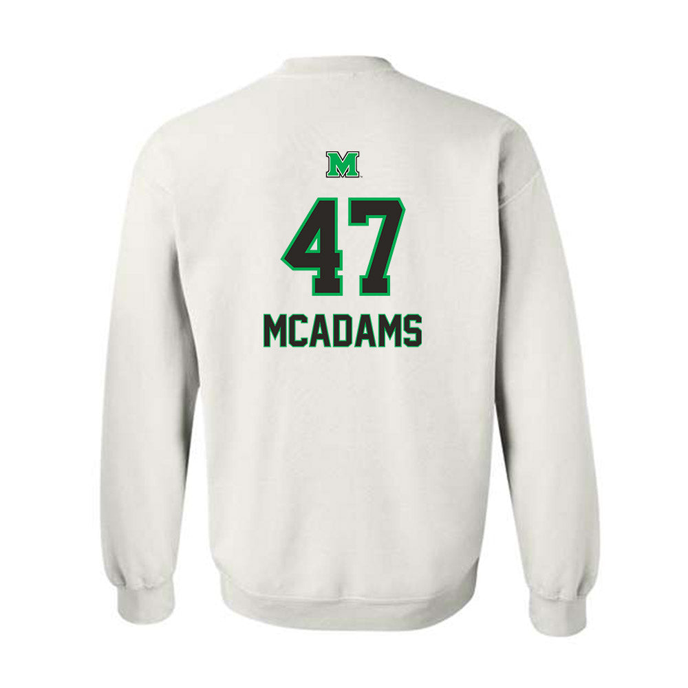 Marshall - NCAA Football : EahJay McAdams - Generic Shersey Crewneck Sweatshirt-1
