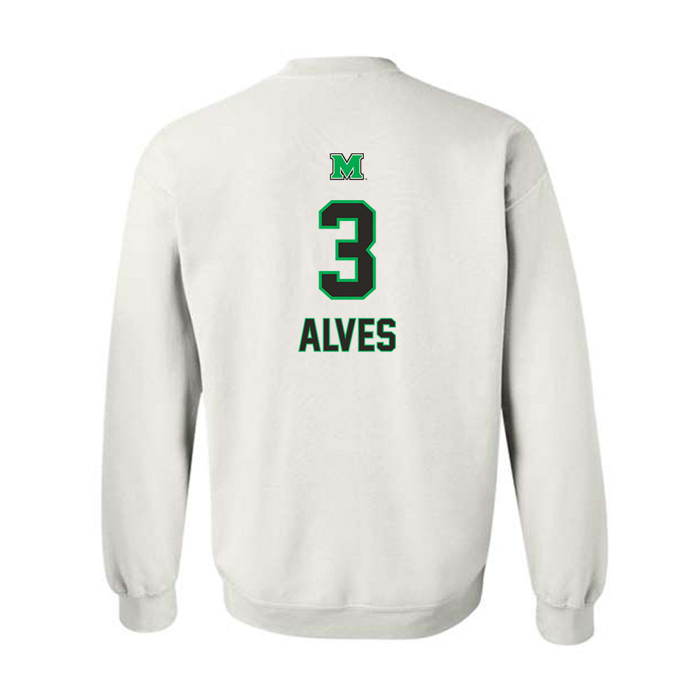 Marshall - NCAA Men's Soccer : Joao Alves - Generic Shersey Crewneck Sweatshirt-1