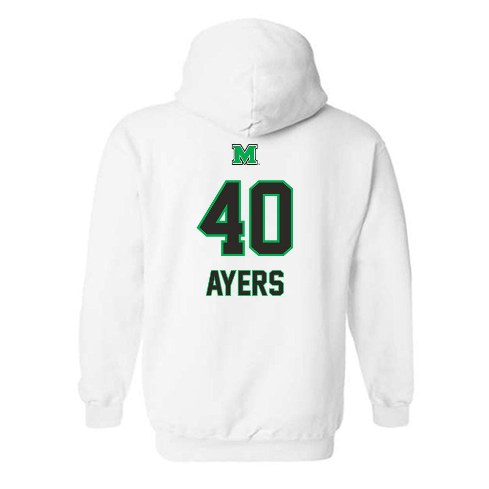Marshall - NCAA Football : Ryan Ayers - Generic Shersey Hooded Sweatshirt-1