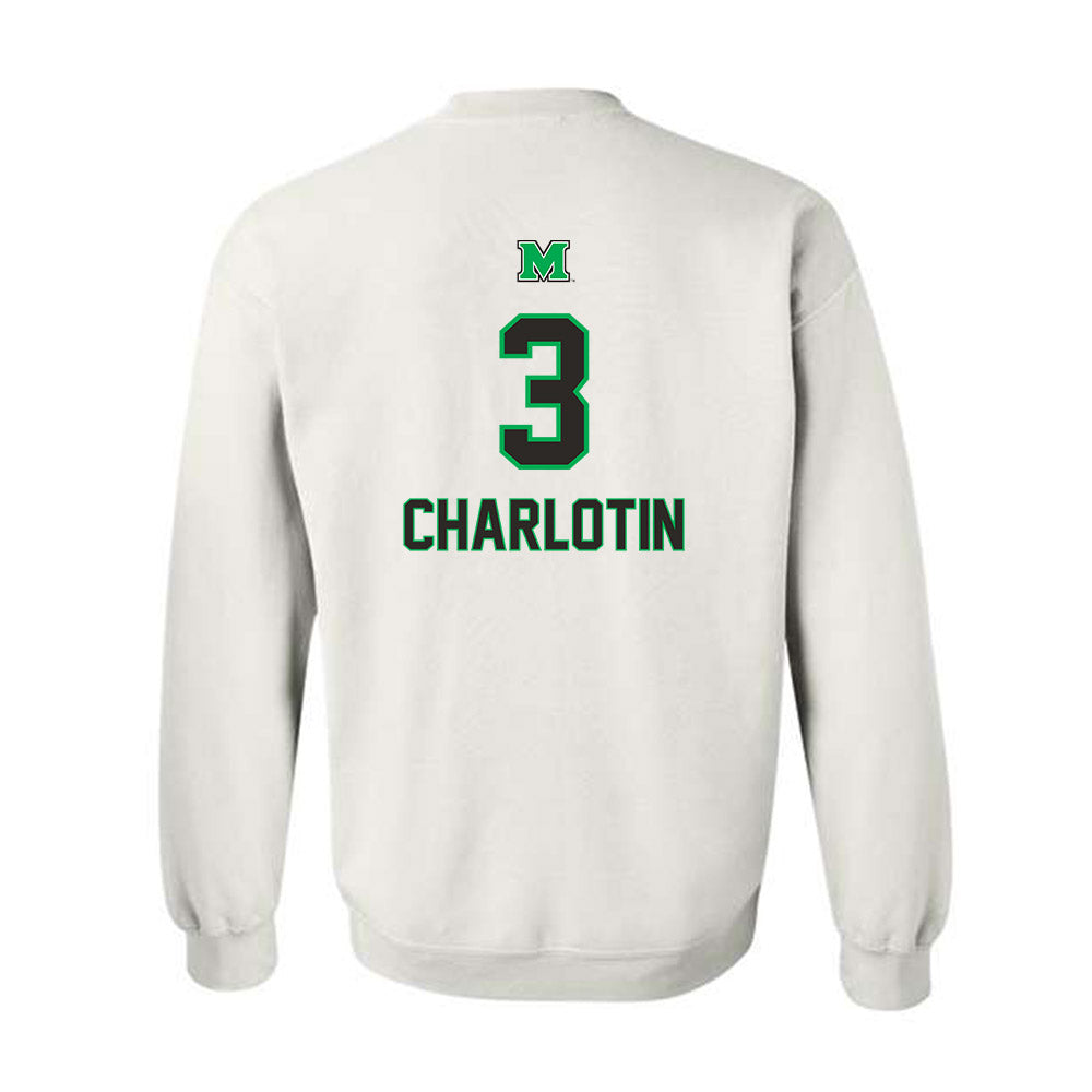 Marshall - NCAA Men's Basketball : Alex Charlotin - Generic Shersey Crewneck Sweatshirt-1