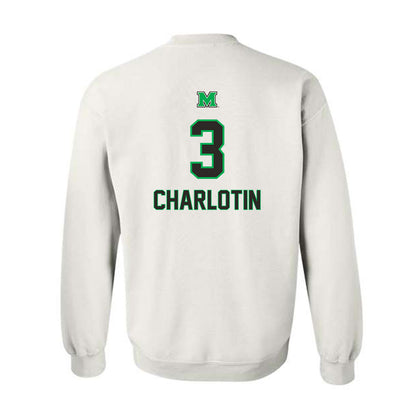 Marshall - NCAA Men's Basketball : Alex Charlotin - Generic Shersey Crewneck Sweatshirt-1