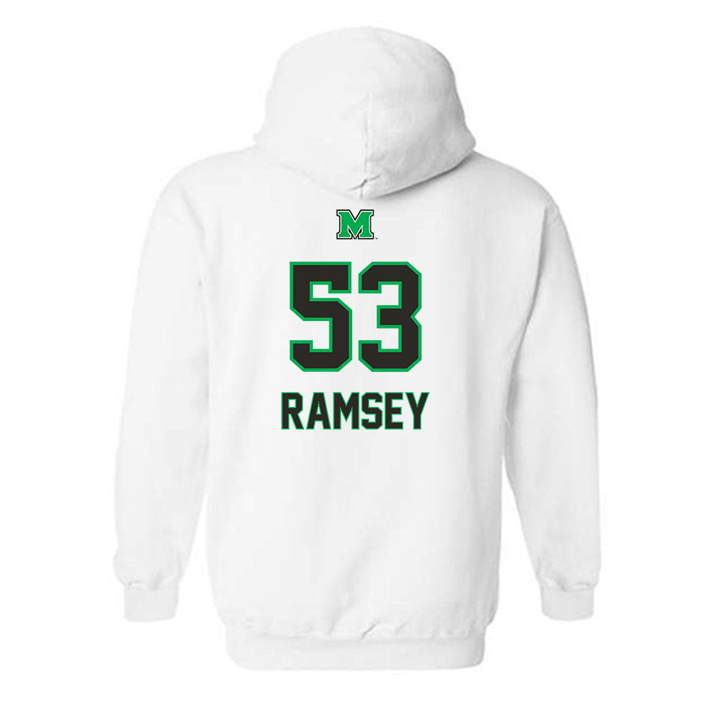 Marshall - NCAA Football : Mason Ramsey - Generic Shersey Hooded Sweatshirt-1