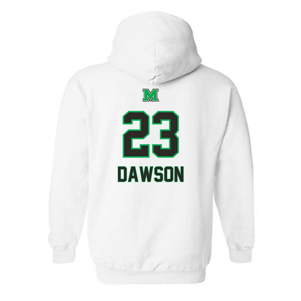 Marshall - NCAA Men's Basketball : Mikal Dawson - Generic Shersey Hooded Sweatshirt