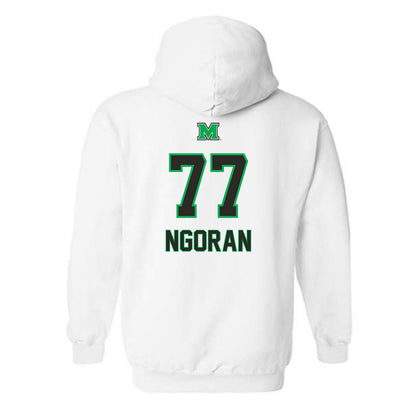 Marshall - NCAA Men's Soccer : Adam NGoran - Generic Shersey Hooded Sweatshirt-1