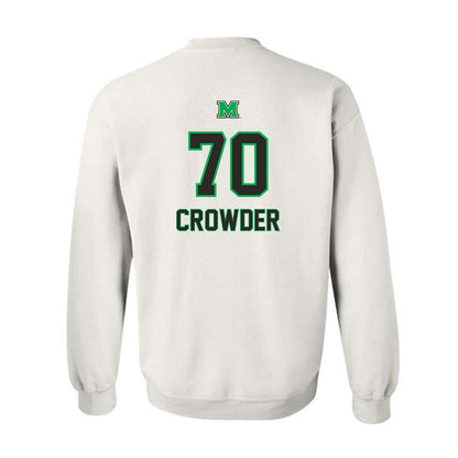 Marshall - NCAA Football : Naquan Crowder - Generic Shersey Crewneck Sweatshirt-1