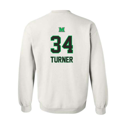 Marshall - NCAA Football : Caden Turner - Generic Shersey Crewneck Sweatshirt-1