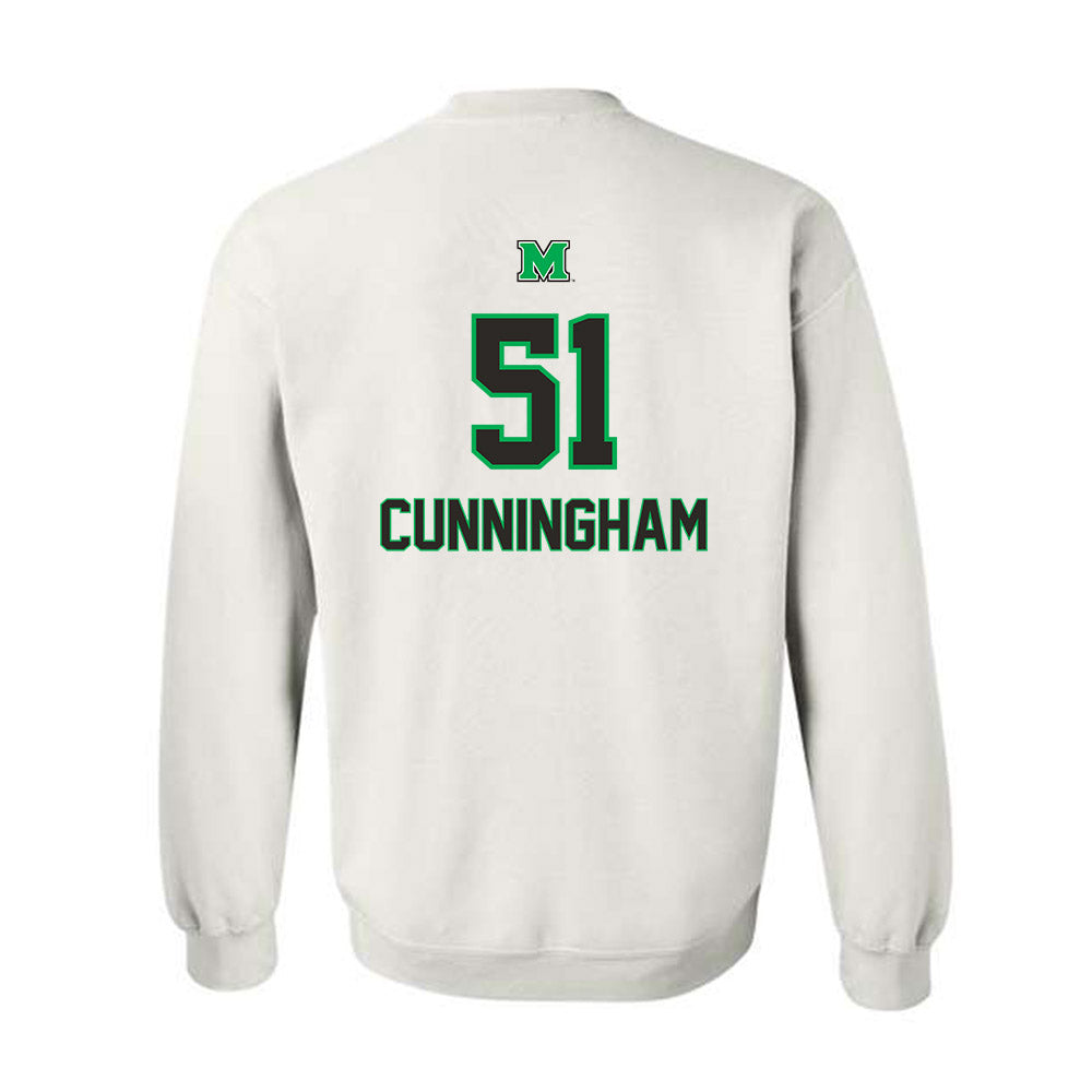 Marshall - NCAA Football : Jaxson Cunningham - Generic Shersey Crewneck Sweatshirt-1