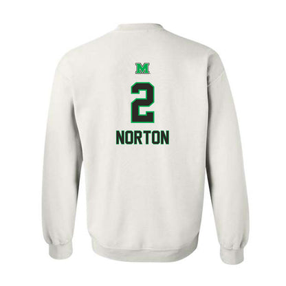 Marshall - NCAA Football : Adrian Norton - Generic Shersey Crewneck Sweatshirt-1