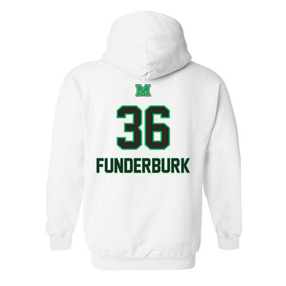 Marshall - NCAA Football : Cole Funderburk - Generic Shersey Hooded Sweatshirt-1