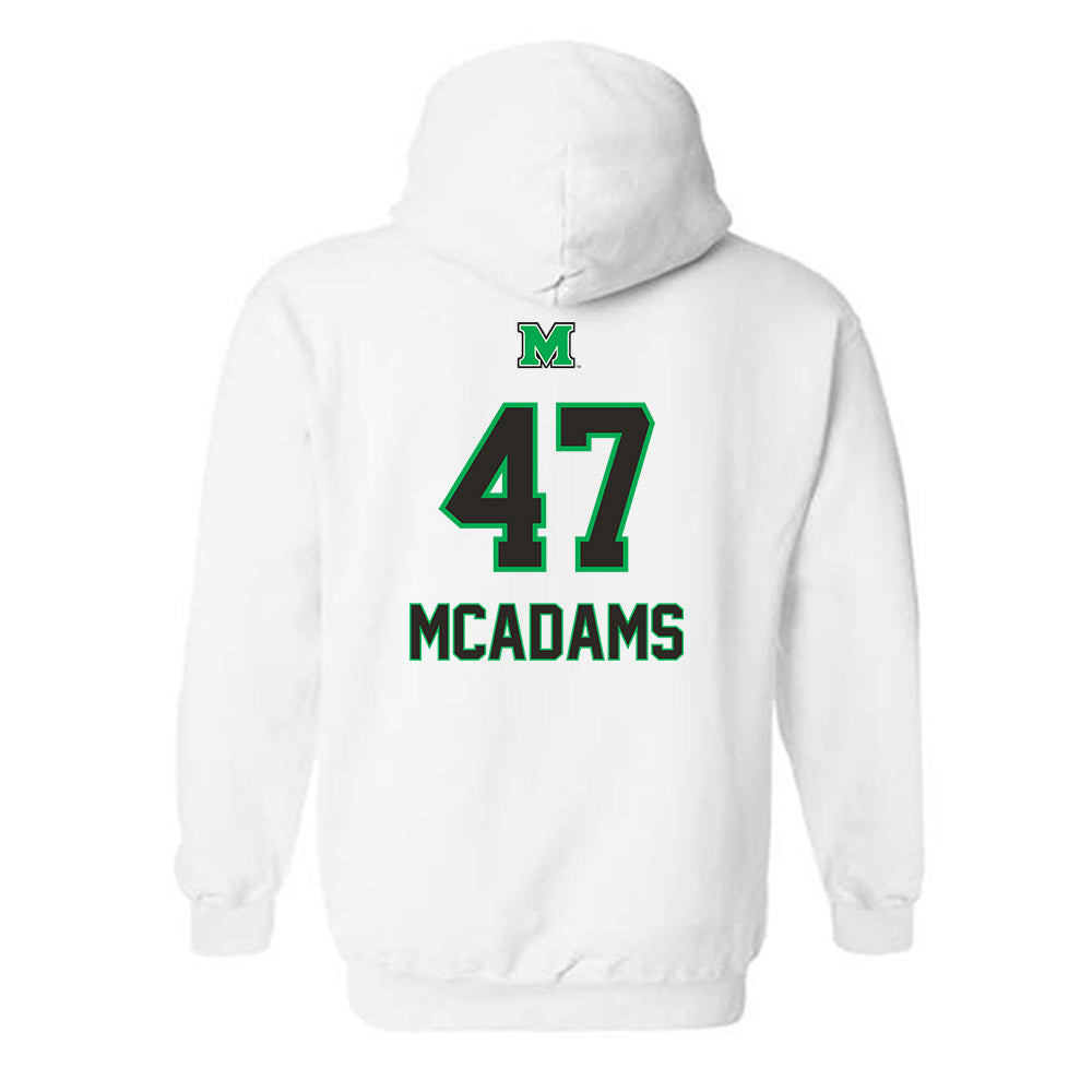 Marshall - NCAA Football : EahJay McAdams - Generic Shersey Hooded Sweatshirt-1
