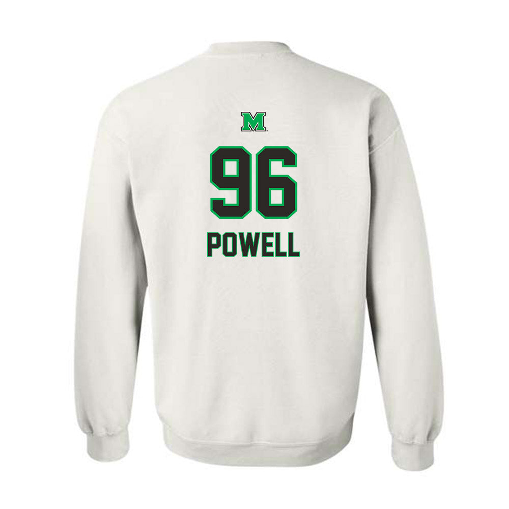 Marshall - NCAA Football : Ty Powell - Generic Shersey Crewneck Sweatshirt-1
