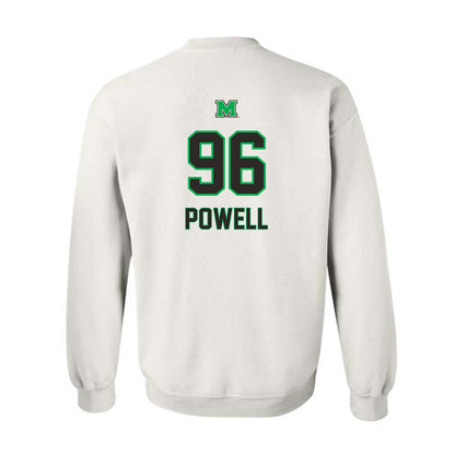 Marshall - NCAA Football : Ty Powell - Generic Shersey Crewneck Sweatshirt-1