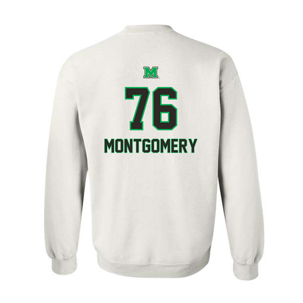 Marshall - NCAA Football : Tariq Montgomery - Generic Shersey Crewneck Sweatshirt-1
