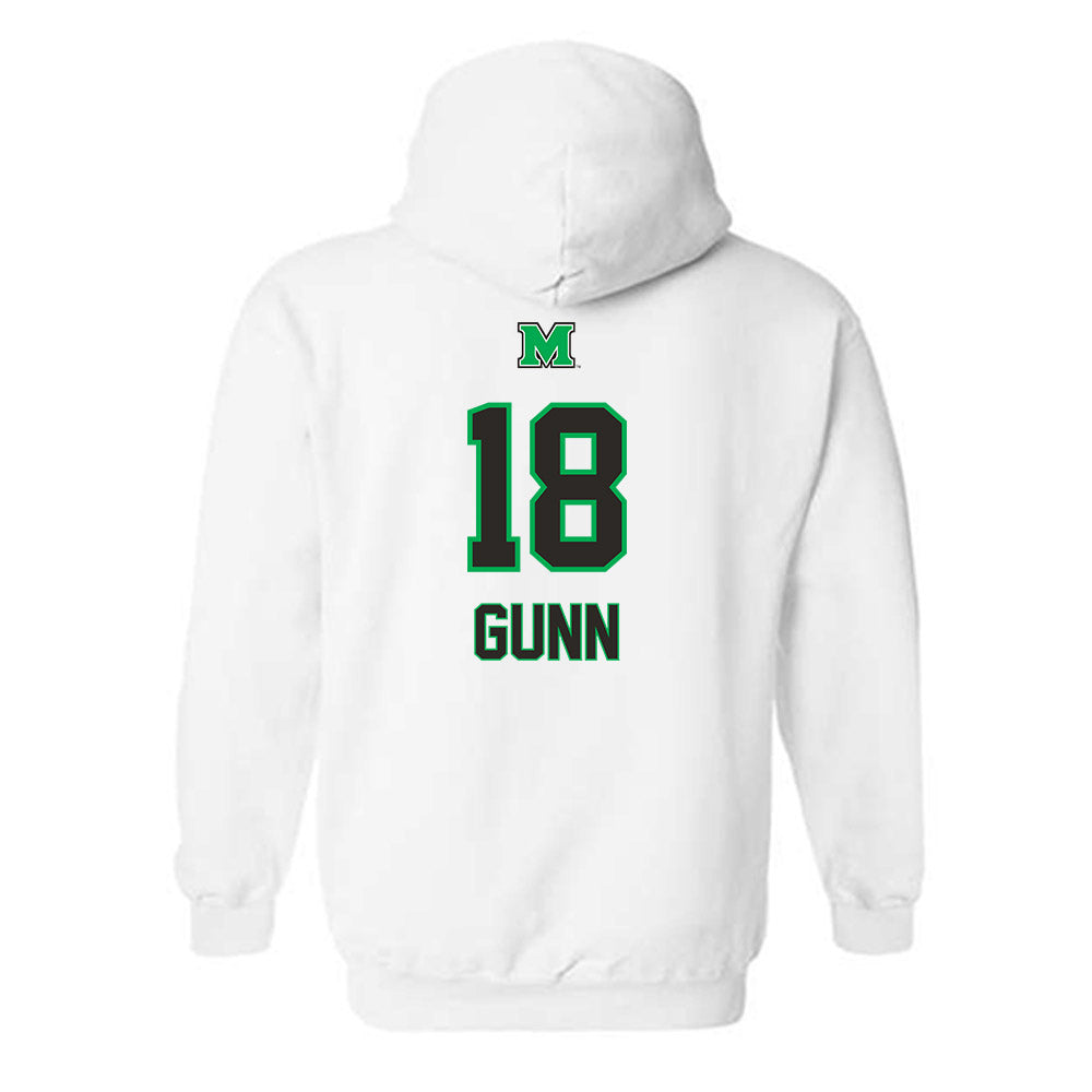Marshall - NCAA Baseball : Davis Gunn - Generic Shersey Hooded Sweatshirt-1