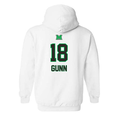 Marshall - NCAA Baseball : Davis Gunn - Generic Shersey Hooded Sweatshirt-1