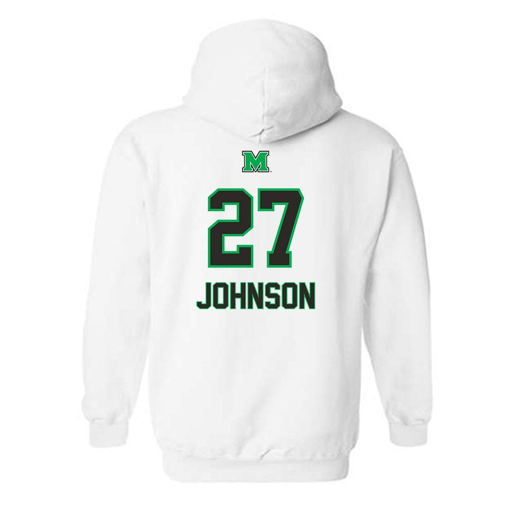 Marshall - NCAA Women's Soccer : Ruby Johnson - Generic Shersey Hooded Sweatshirt-1